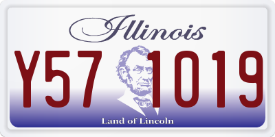 IL license plate Y571019