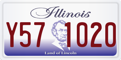 IL license plate Y571020