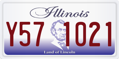 IL license plate Y571021