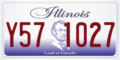 IL license plate Y571027