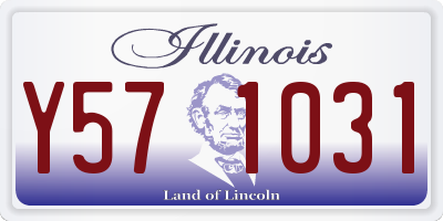 IL license plate Y571031