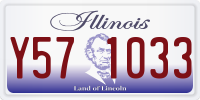 IL license plate Y571033