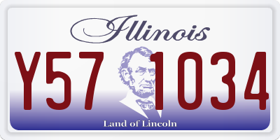 IL license plate Y571034