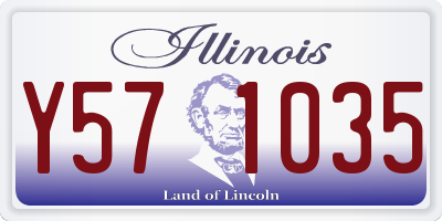 IL license plate Y571035