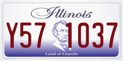 IL license plate Y571037