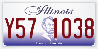 IL license plate Y571038