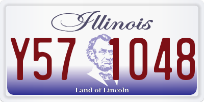 IL license plate Y571048