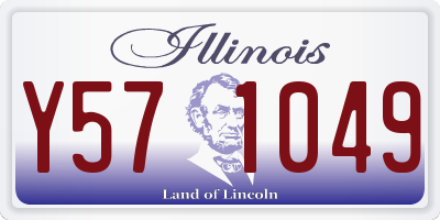IL license plate Y571049