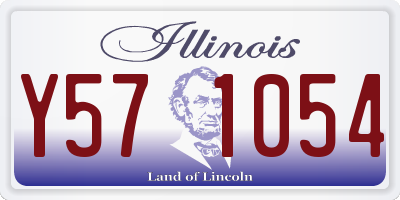 IL license plate Y571054