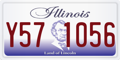 IL license plate Y571056