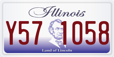 IL license plate Y571058