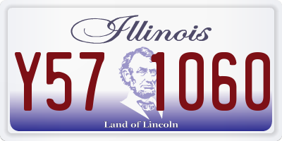 IL license plate Y571060