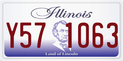 IL license plate Y571063