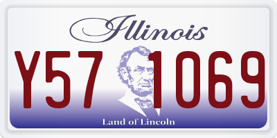 IL license plate Y571069