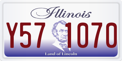 IL license plate Y571070