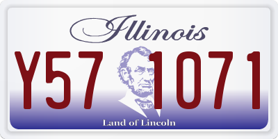 IL license plate Y571071