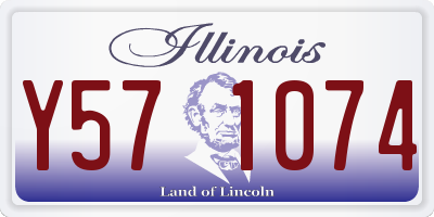 IL license plate Y571074