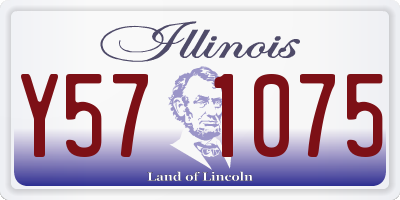 IL license plate Y571075