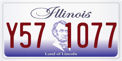 IL license plate Y571077