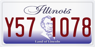 IL license plate Y571078