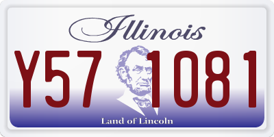 IL license plate Y571081