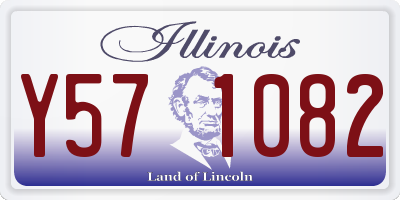 IL license plate Y571082