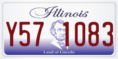 IL license plate Y571083