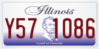 IL license plate Y571086