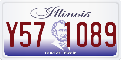 IL license plate Y571089