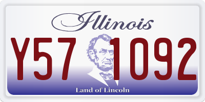 IL license plate Y571092