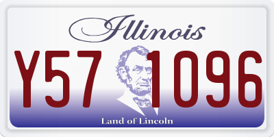 IL license plate Y571096