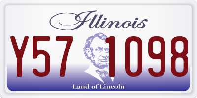 IL license plate Y571098