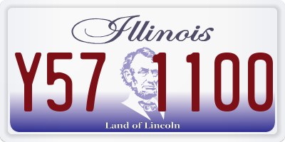IL license plate Y571100