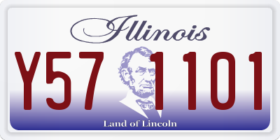 IL license plate Y571101