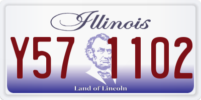 IL license plate Y571102
