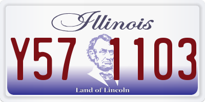 IL license plate Y571103