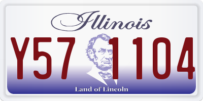 IL license plate Y571104
