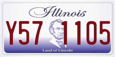 IL license plate Y571105