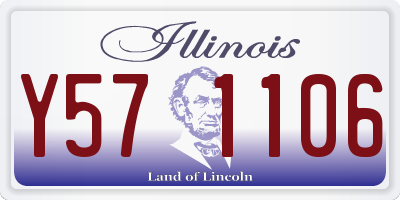 IL license plate Y571106