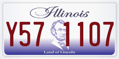 IL license plate Y571107