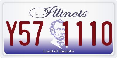 IL license plate Y571110