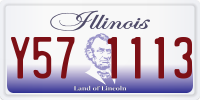 IL license plate Y571113