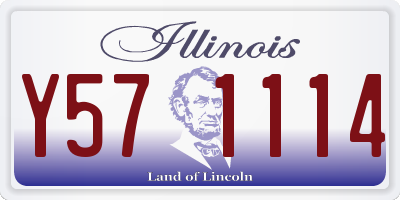 IL license plate Y571114