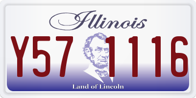IL license plate Y571116