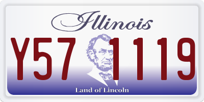 IL license plate Y571119
