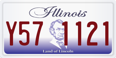 IL license plate Y571121