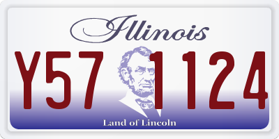 IL license plate Y571124