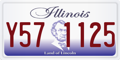 IL license plate Y571125