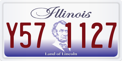IL license plate Y571127