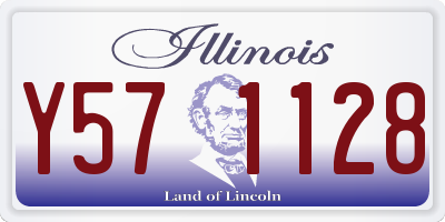 IL license plate Y571128